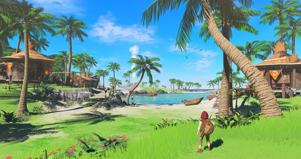 Paisagem de Hyrule em Zelda Breath of the Wild
